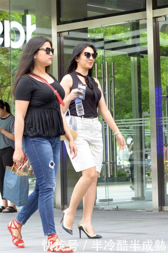 和闺蜜一起逛街，看着她穿着高跟鞋，时尚优雅，你不羡慕吗