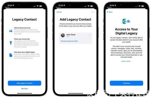联系人|iOS 15.2来了！家人可查看去世用户个人数据