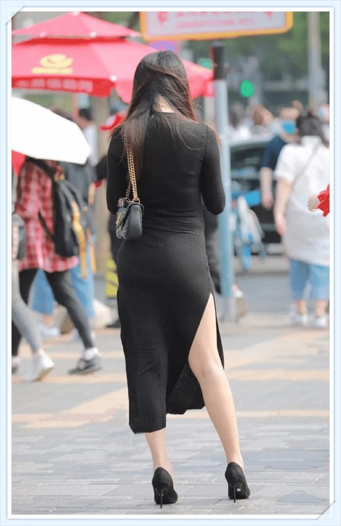 狂风|街拍这种天气狂风太大了吧,建议换紧身裤穿更合适吧