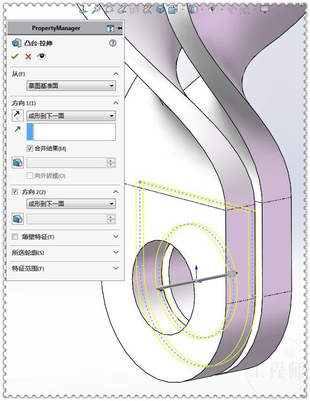  SolidWorks|在SolidWorks里用两种方法画这个扭转法兰