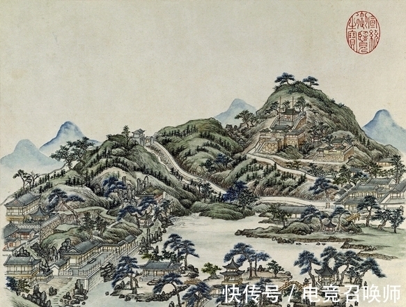 王原祁|对景写生,典雅唯美,张若澄绘《燕京八景》