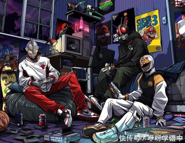 高达|当高达、奥特曼、假面骑士等穿上潮流服装,衣服不愁卖