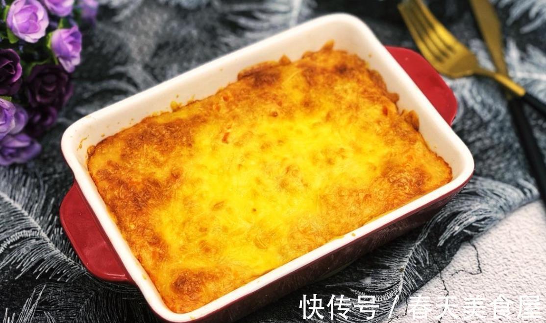 芝士|拉丝美味的奶香芝士焗红薯,口感香甜,是你拒绝不了的美食诱惑