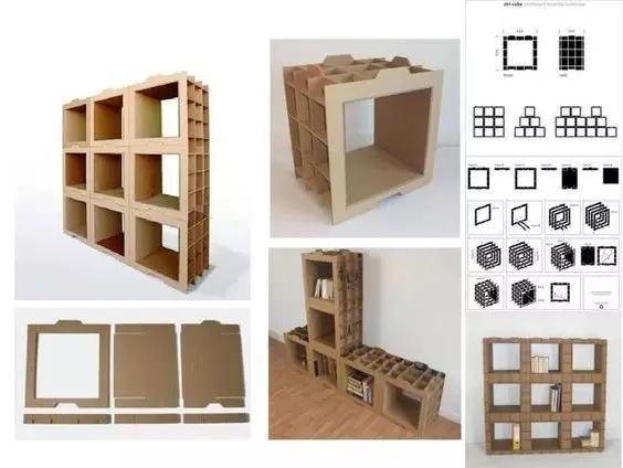 瓦楞纸|家里厚纸箱,以后统统留下来,一通粘贴,竟然连家具都不用买了