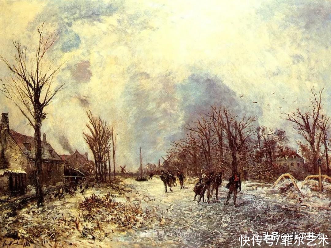 克劳德·莫奈|莫奈眼中的老师，印象派的直接启蒙者，荷兰画家约翰·琼坎德油画