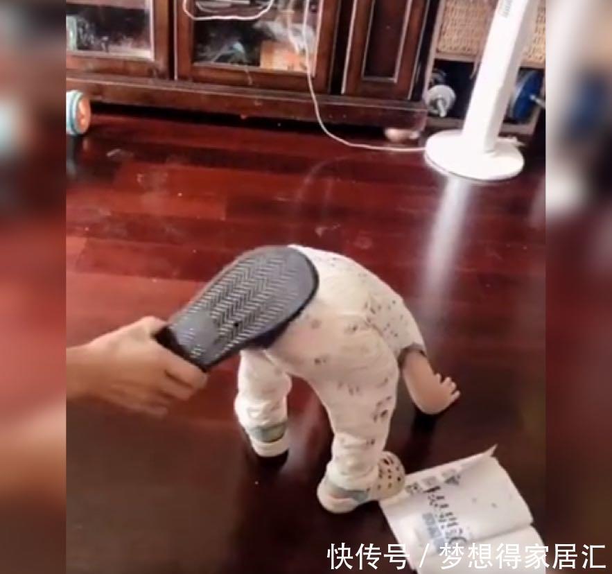 爷爷奶奶|萌娃犯错，爷爷亲自用“鞋面”教训，网友再打下去娃可就睡着了