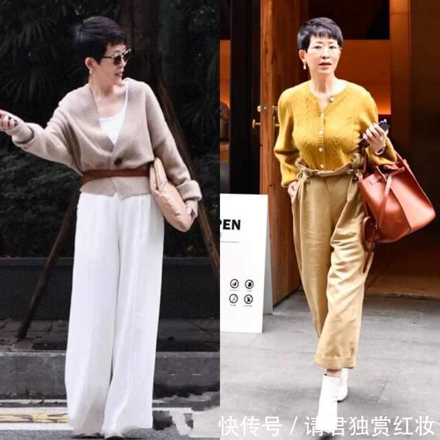 60岁阿姨比三木妈妈还时髦,“无龄感”穿搭减龄又洋气,值得借鉴