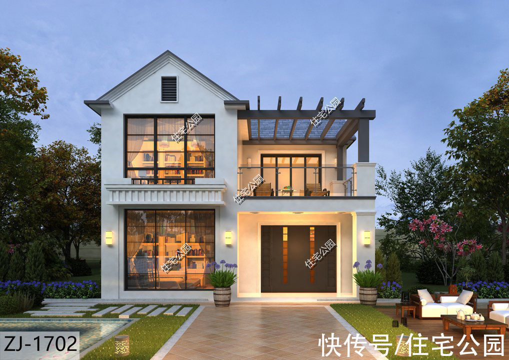户型|占地只有87平的二层小洋楼,让所有农村人都抢着盖