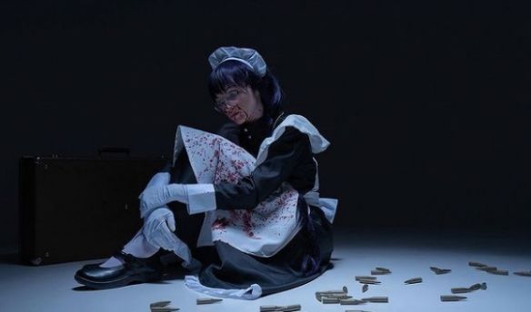 俄罗斯|俄罗斯正妹COS《黑礁》战斗女仆长 反差御姐战力爆炸