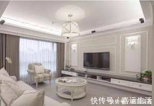 石膏线|电视背景墙万万不要装大理石,聪明人都装它代替,后悔我家装错了