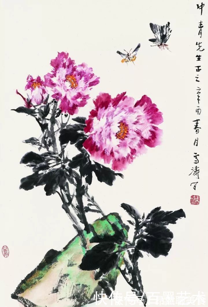 小写意@唯有牡丹真国色!小写意牡丹画150幅,美醉了