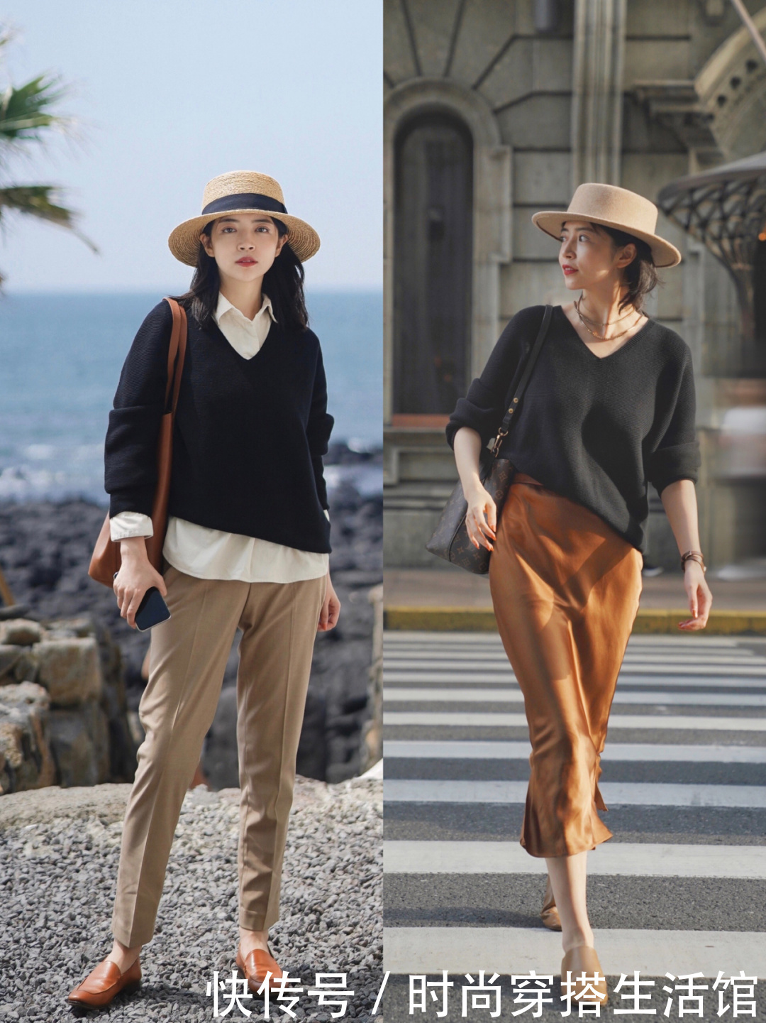 忽冷忽热穿衣太难?跟着这位博主这样穿,时髦气质又出众