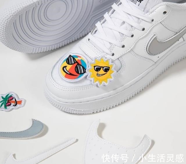 nike 附赠卡通魔术贴！这双Air Force 1也太好玩了！