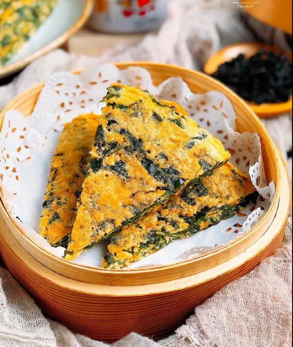 燕麦麸|裙带菜小饼