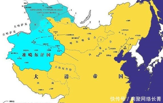 地理位置|小小的准噶尔，为什么要与实力强大的清朝死磕？落得灭亡的下场