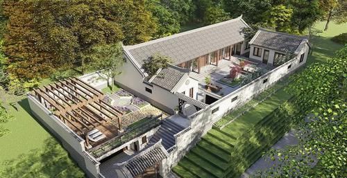 黛瓦|牛75万自建最美四合院,白墙黛瓦,庭院幽深,堪称传世之院