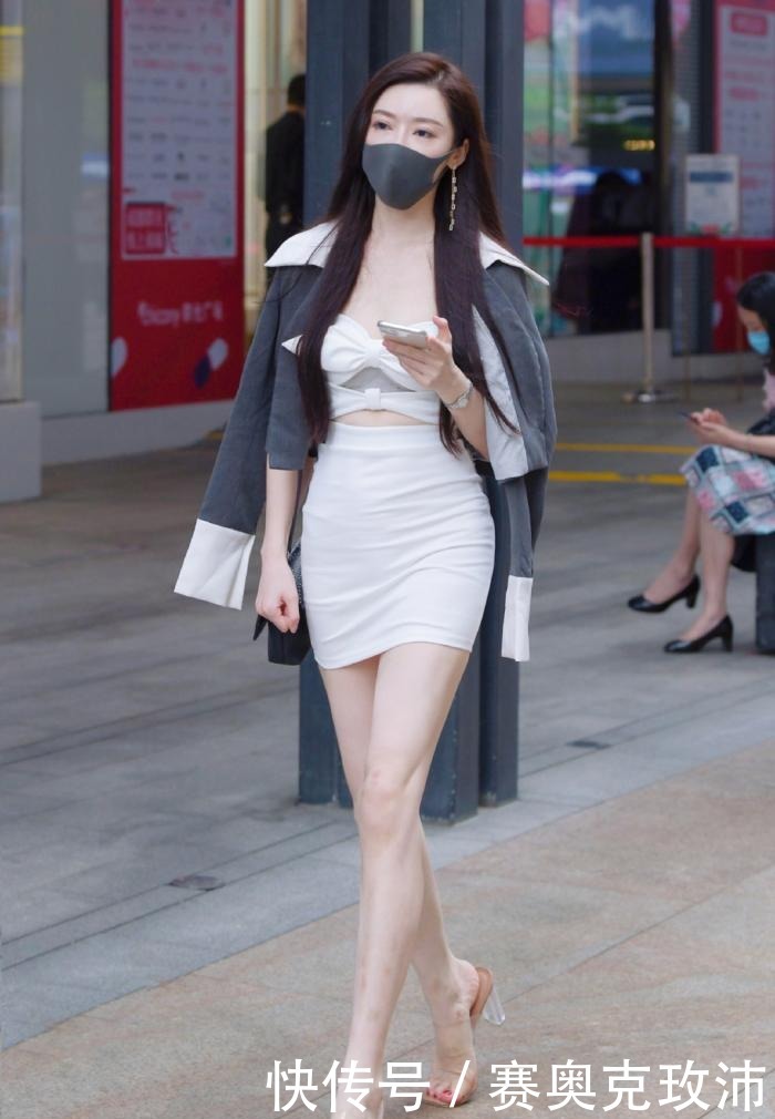 气质美女|气质美女的连衣短裙穿搭,时髦有型,美出了优雅的感觉