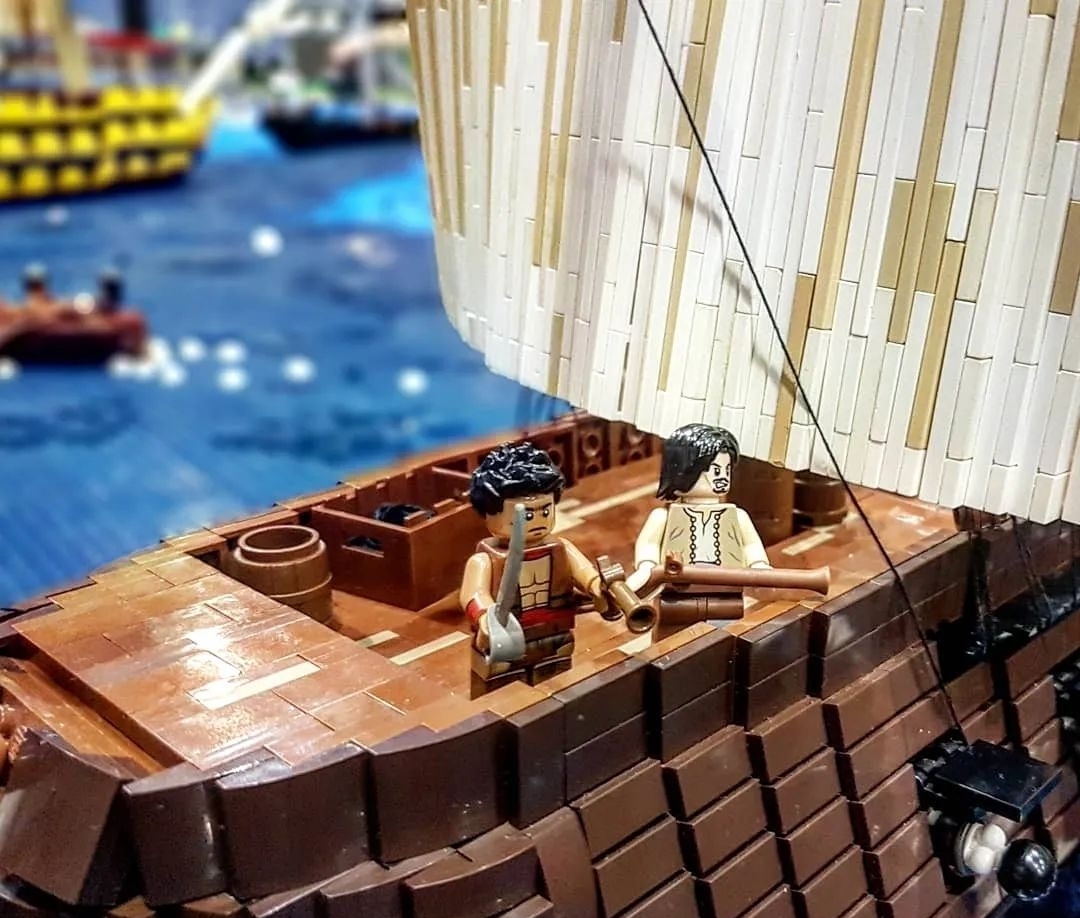 用乐高还原《海贼王》七武海原型“海盗之王”亨利·摩根的故事