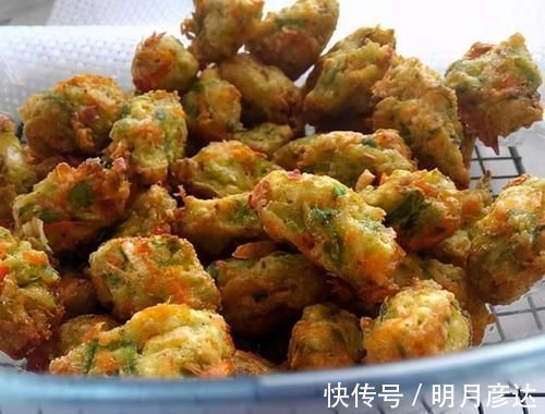 炸萝卜丸子,记住“1腌2拌3炸”技巧,不加一滴水,丸子放凉也脆