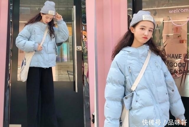 色羽绒服|羽绒服+阔腿裤,冬季这样穿显瘦更时髦!