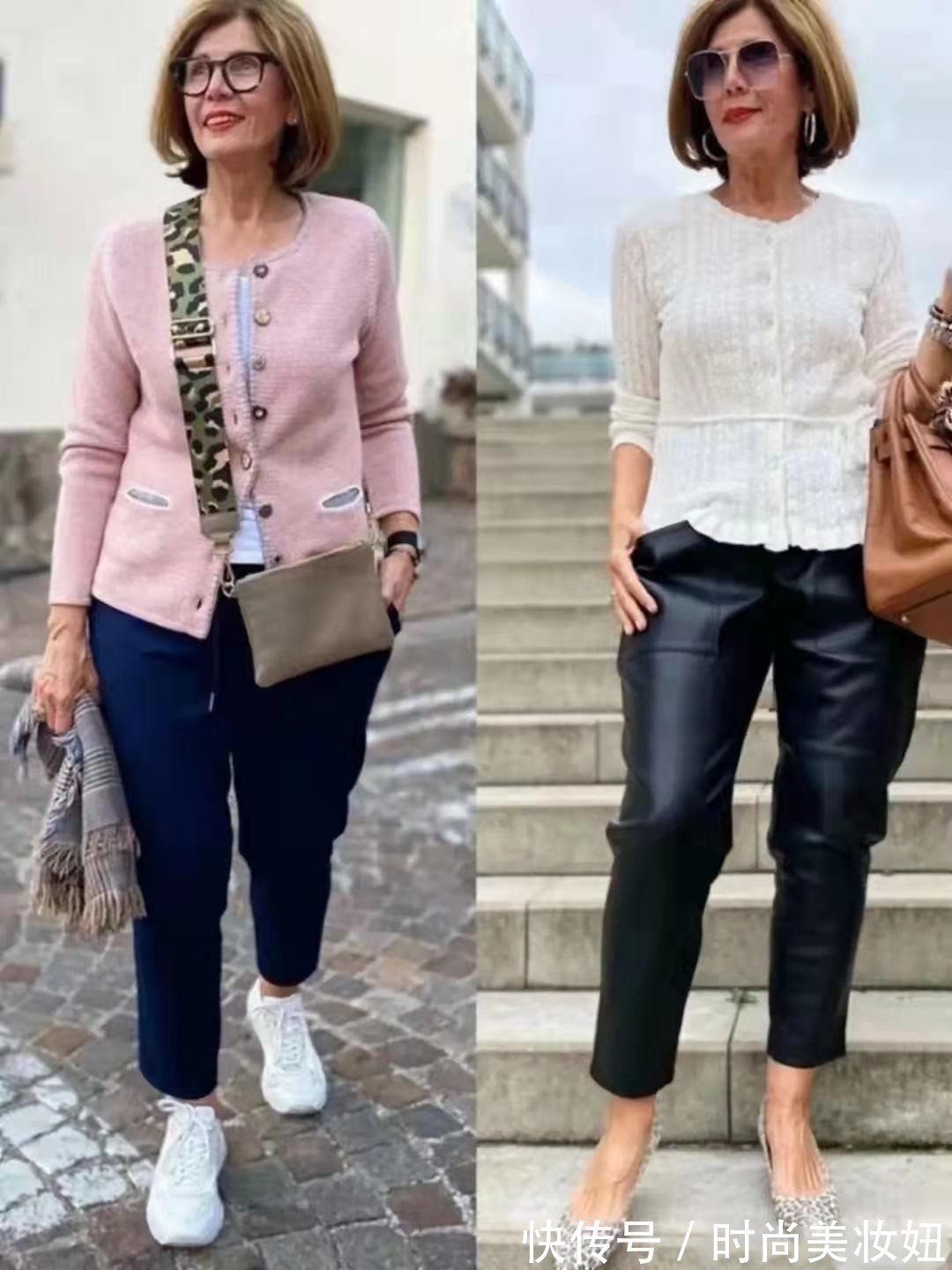 小清新|微胖奶奶就该这样穿,不浮夸不扮嫩,穿得体面又时髦,太美了