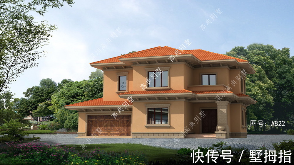 立体感|实用的欧式别墅，造型独特时尚，充满立体感和空间感。