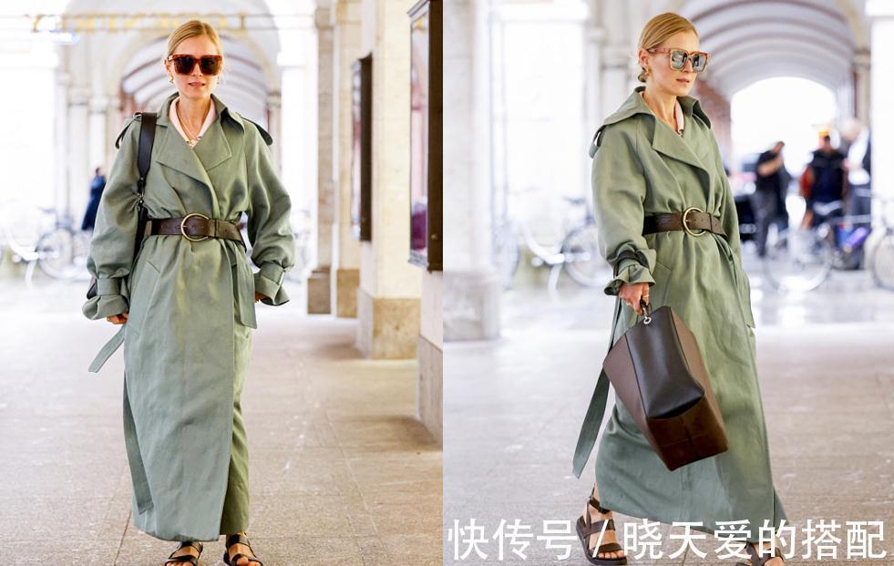 穿搭 秋天不错过这件单品!风衣演绎优雅复古风,穿起来太显气质