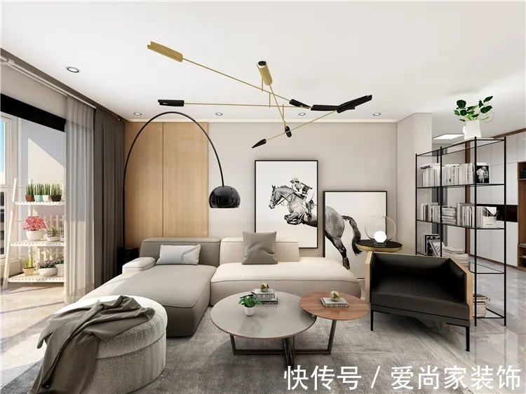 灰白+原木,简约风爱好者看过来|爱尚家装饰装修效果图 | 灰白+