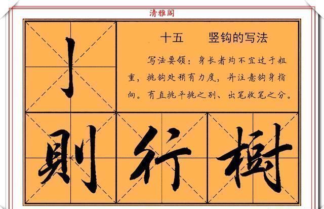 字帖|行楷书法学习的首先字帖，点画笔法结构演示，行楷书法的帖学指南