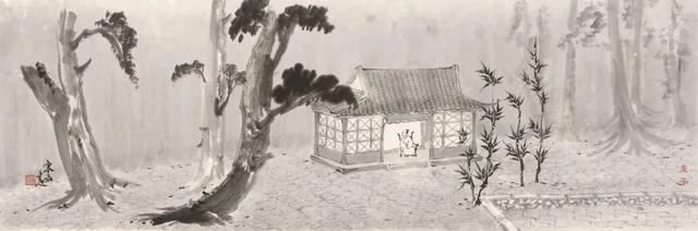 园林山水画@「津门网」清灵高雅|陈磊的园林山水画