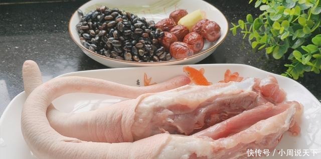 2条猪尾加1把黑豆,天冷了教你正确吃法,温补好吃,全家适合吃