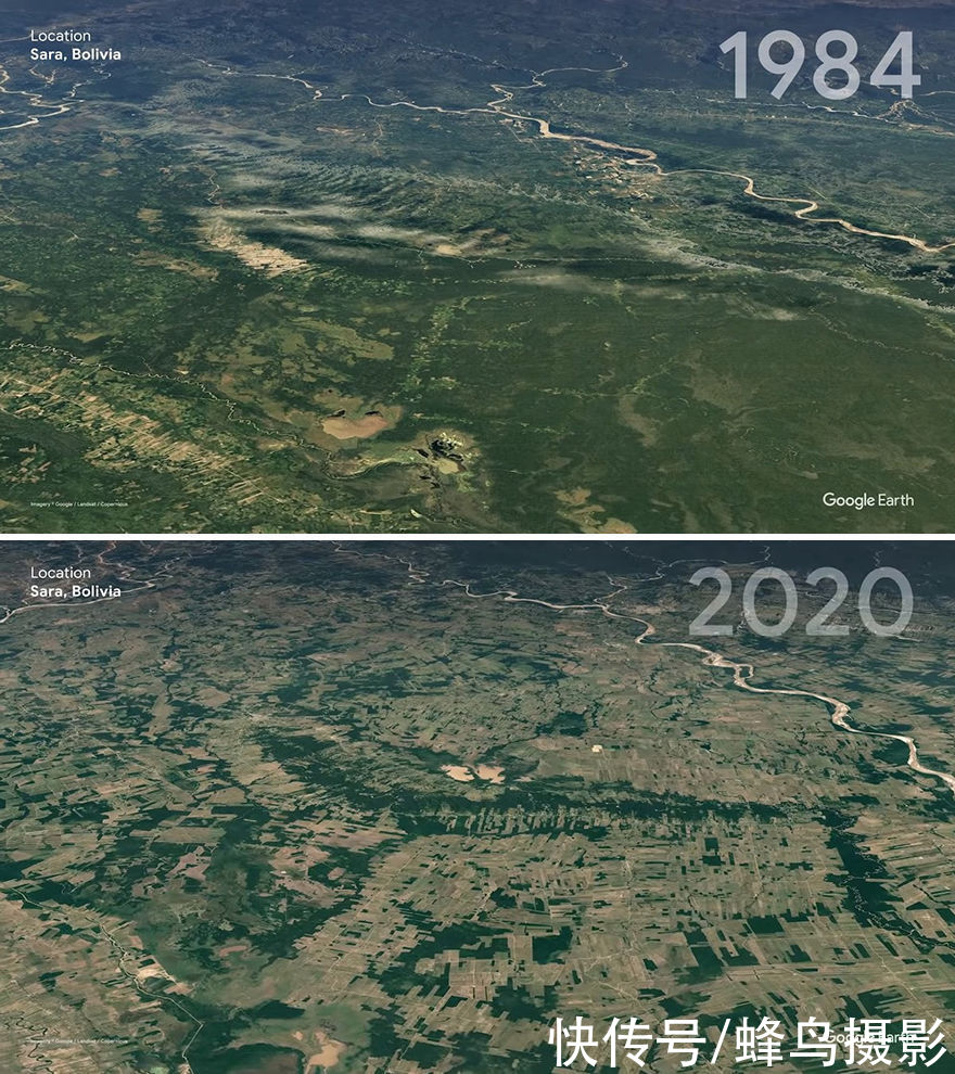 14张卫星拍摄的地球30年对比照,变化触目惊心,死海快要消失了