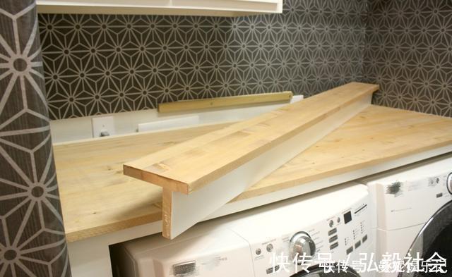 柜体|还是师傅想的周到，洗衣柜加30公分到台面，邻居定制都没我家实用