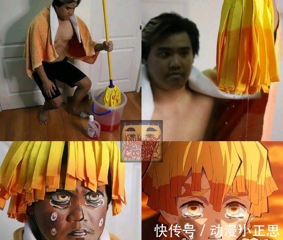 小哥|泰国小哥低成本COS《鬼灭之刃》,五毛装备玩出满分效果,绝了