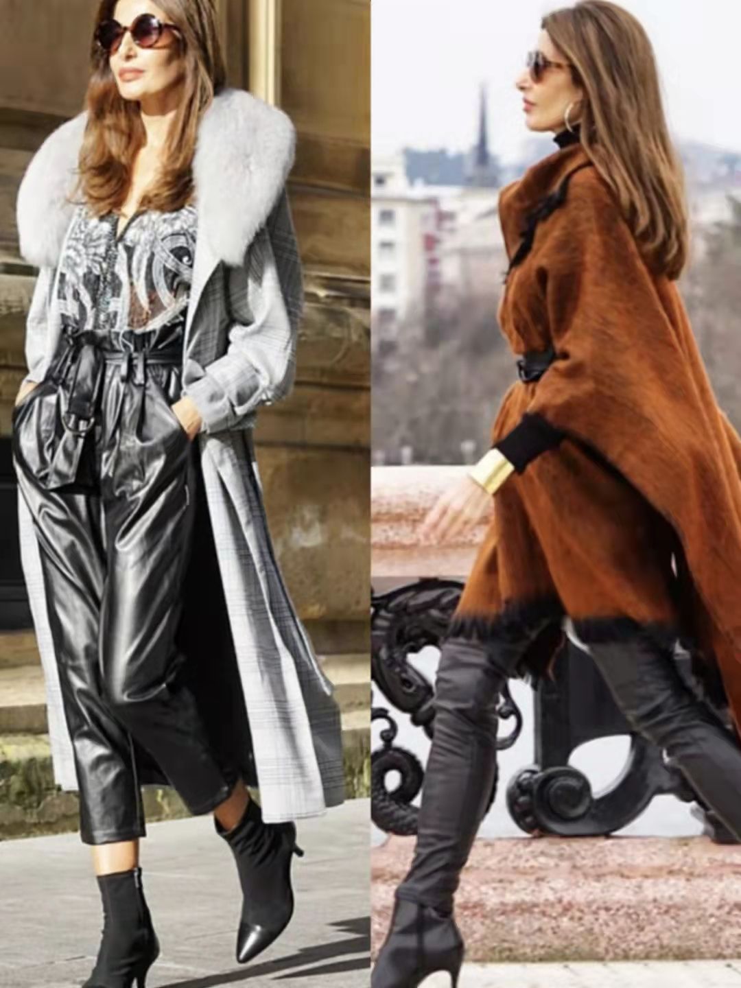 打扮 “小脚裤+短靴”,才是50、60岁女人的冬季打扮,时尚气质显腿长