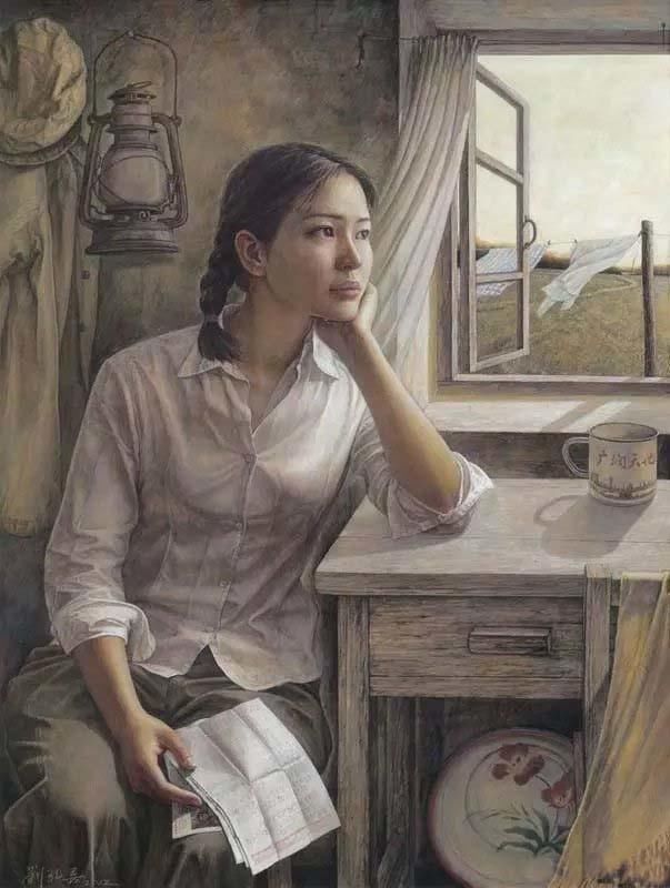  欣赏|迷茫的女知青——王国斌先生知青系列人物油画欣赏（图）