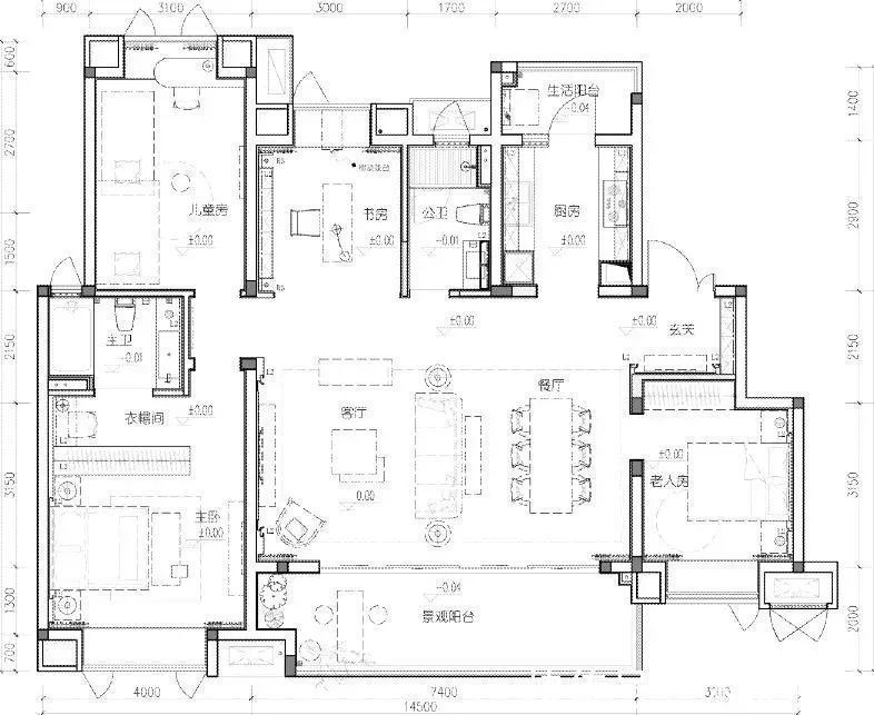 诗意|142㎡现代禅意,儒雅舒适的空间,满屋子的轻松与诗意