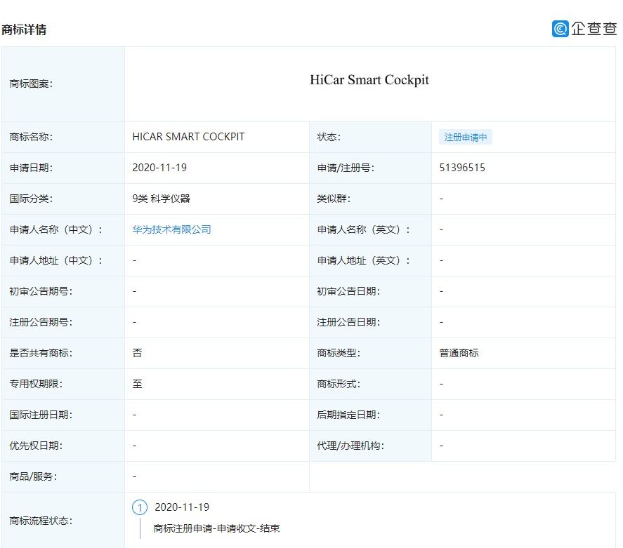 机器人|华为申请“HiCar情感机器人”商标