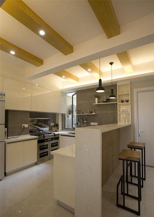 艺术感|晒晒88㎡的新房，一进门就被迷住了，头一回发现厨房还能这么装！