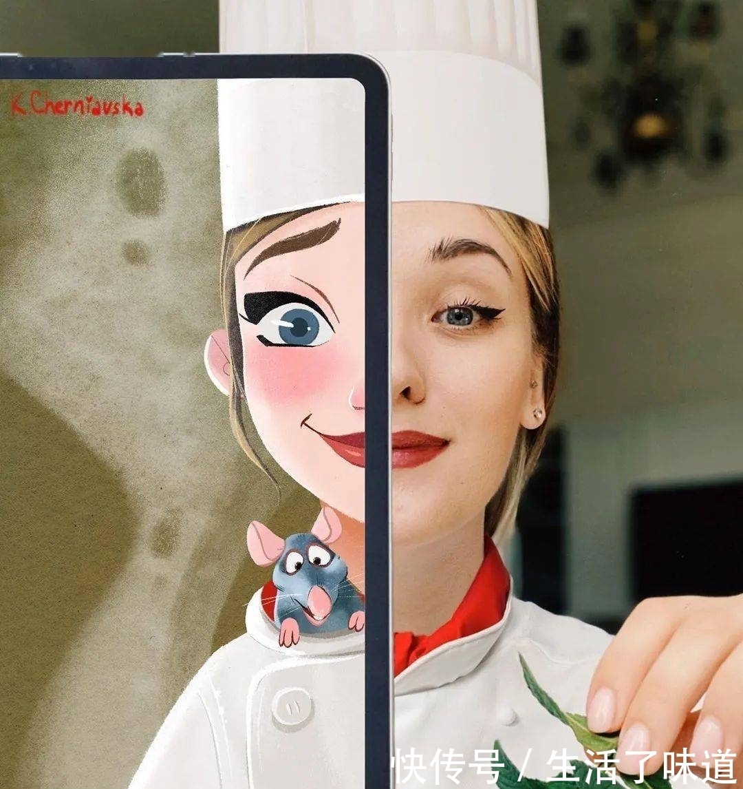 有意思的半边脸肖像:画师otido_4u的平板插画作品|插画师| 作品