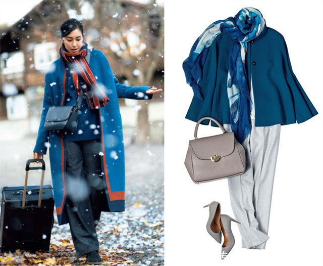 外套+围巾不怕不会戴,只怕配错色,学会巧配色才能增添好气质