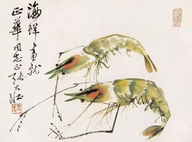 华新罗&张大壮：人淡如菊，以“没骨法”画虾，自创一格