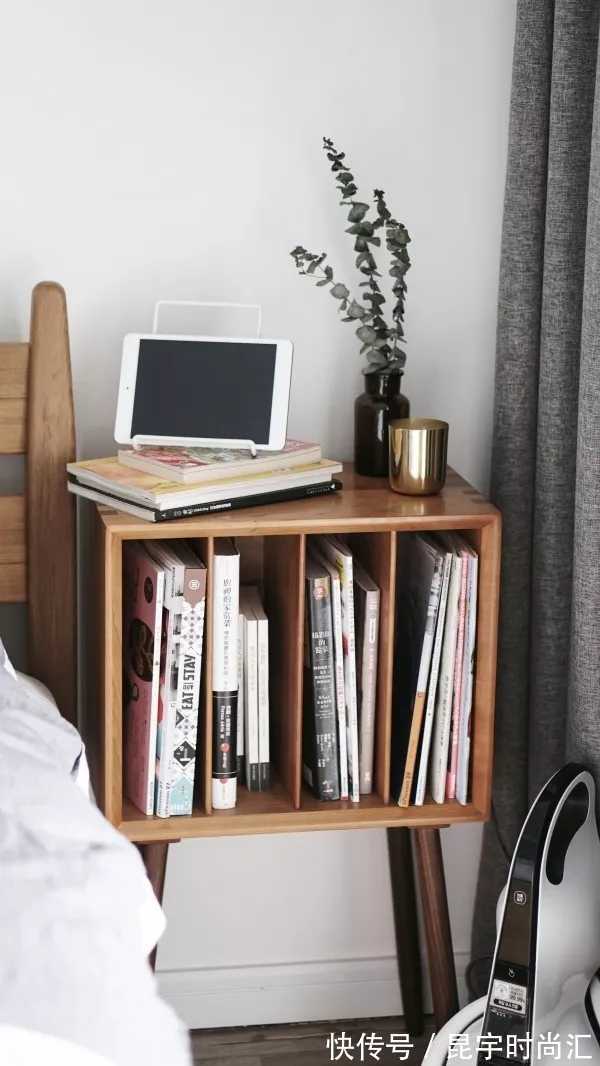 卧室|卧室放床头柜太土了,现在床边流行这8种设计,实用又美观