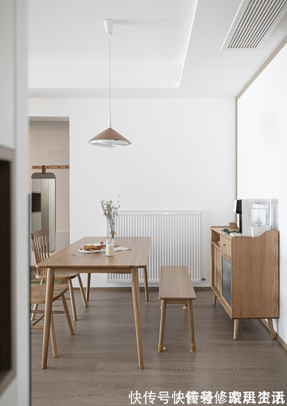 门洞|“穷装”反而更干净舒适,103㎡色调高度统一,耐看极了