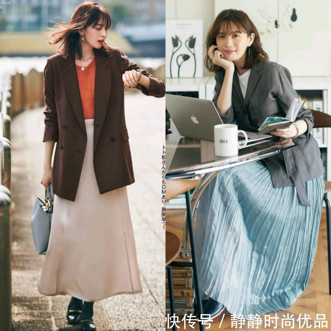 大龄|半裙才是“百搭王”!女人过40岁用这3个搭配公式,气质满分