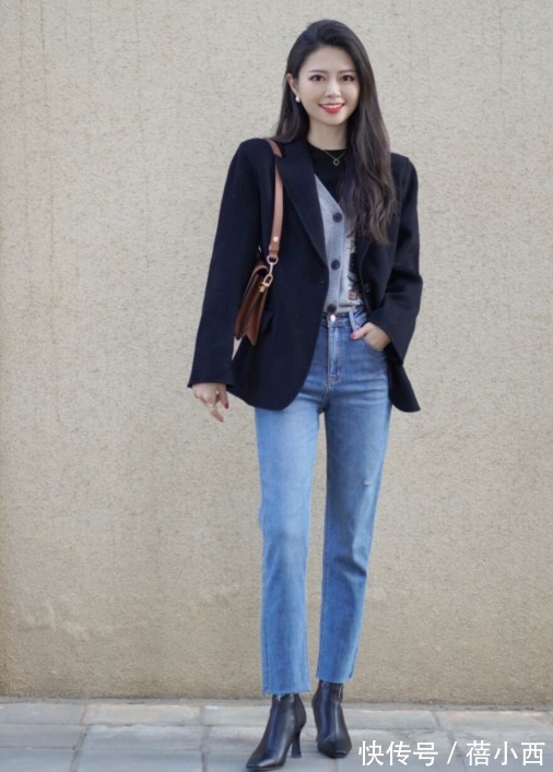 小个子 “牛仔裤”春季穿搭攻略:配毛衣、风衣都很洋气,好看的都挑好了