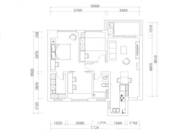 浪漫|94㎡低饱和度的莫兰迪色系三居室,打造清新的浪漫