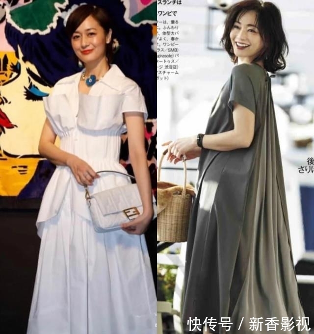 半身裙|50多岁的女人,别总穿阔腿裤!学学日本主妇的穿搭,减龄又显气质