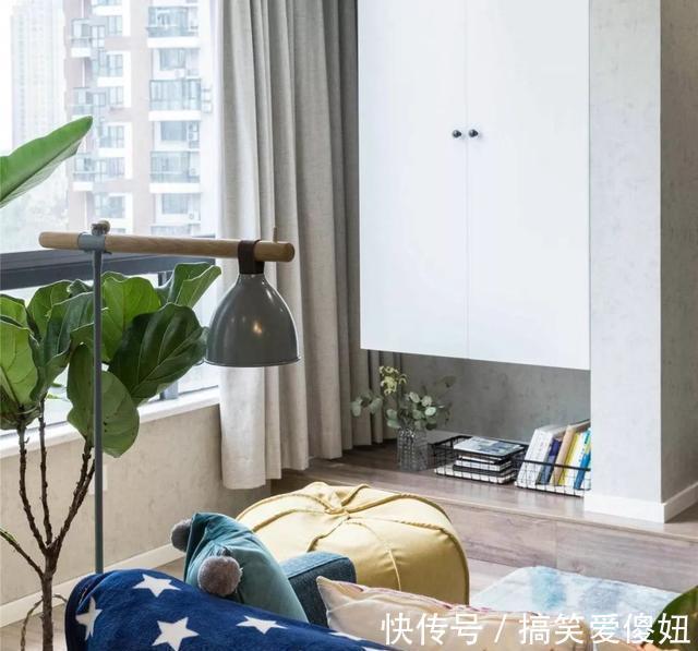 电视柜|85㎡小复式,开放式客餐厨十分敞亮,木凳电视柜个性又可爱