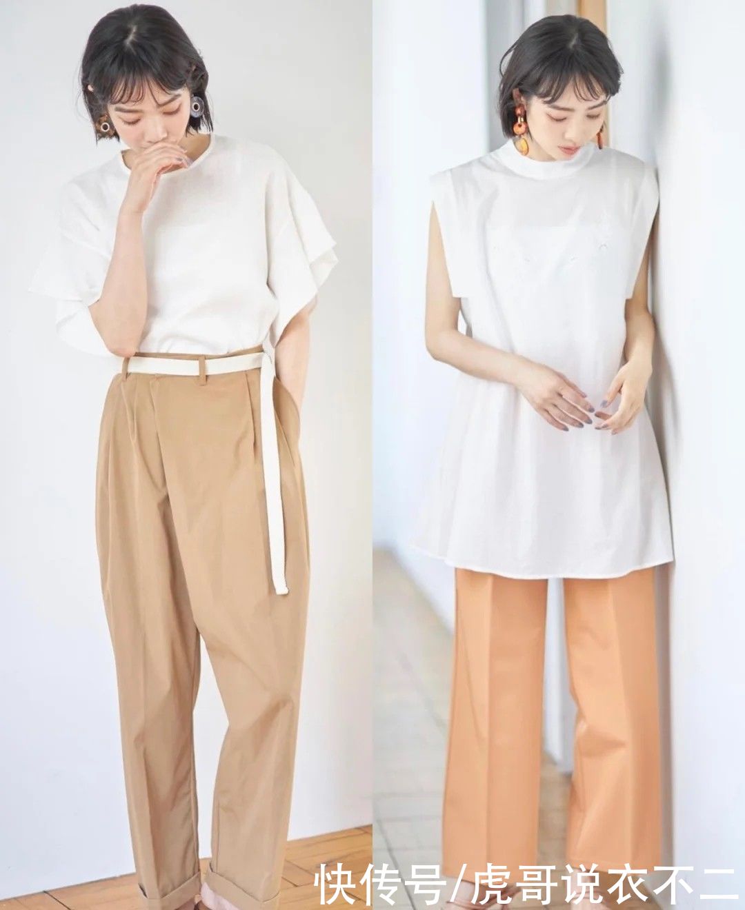 咖啡色|40岁的女人要穿的朴素，学会合理使用白色，花样百变还好看